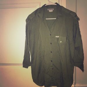Army green Cabrais button down shirt